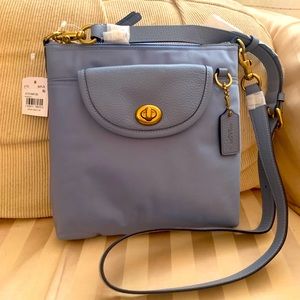 Coach Nylon Cargo Crossbody Light Blue - NWT